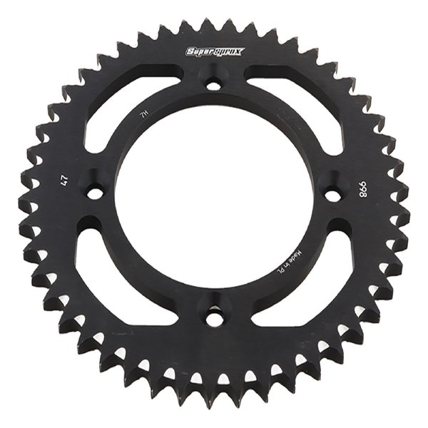 Supersprox Black Aluminum Sprocket For Suzuki RM80 1986-1991, RM100 2003 RAL-998-47-BLK